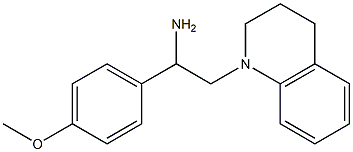 2-(3,4-dihydroquinolin-1(2H)-yl)-1-(4-methoxyphenyl)ethanamine Struktur