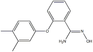 2-(3,4-dimethylphenoxy)-N'-hydroxybenzene-1-carboximidamide Struktur