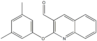 2-(3,5-dimethylphenoxy)quinoline-3-carbaldehyde Struktur