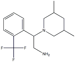 2-(3,5-dimethylpiperidin-1-yl)-2-[2-(trifluoromethyl)phenyl]ethan-1-amine Struktur