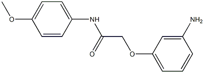 2-(3-aminophenoxy)-N-(4-methoxyphenyl)acetamide Struktur