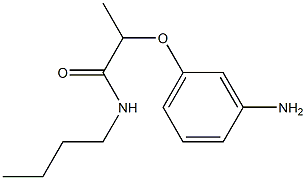 2-(3-aminophenoxy)-N-butylpropanamide Struktur