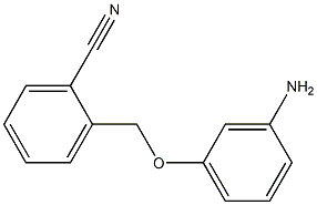 2-(3-aminophenoxymethyl)benzonitrile Struktur