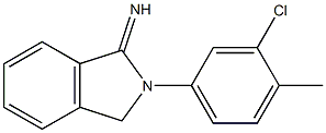 2-(3-chloro-4-methylphenyl)-2,3-dihydro-1H-isoindol-1-imine Struktur