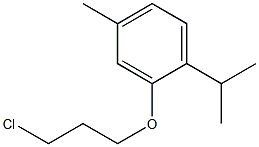 2-(3-chloropropoxy)-4-methyl-1-(propan-2-yl)benzene Struktur