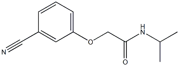 2-(3-cyanophenoxy)-N-isopropylacetamide Struktur