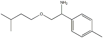 2-(3-methylbutoxy)-1-(4-methylphenyl)ethan-1-amine Struktur