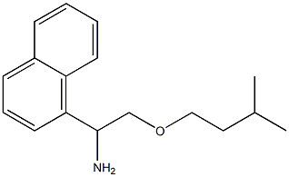 2-(3-methylbutoxy)-1-(naphthalen-1-yl)ethan-1-amine Struktur