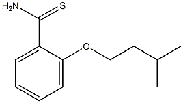 2-(3-methylbutoxy)benzene-1-carbothioamide Struktur