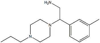 2-(3-methylphenyl)-2-(4-propylpiperazin-1-yl)ethanamine Struktur