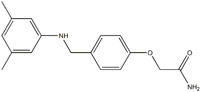 2-(4-{[(3,5-dimethylphenyl)amino]methyl}phenoxy)acetamide Struktur