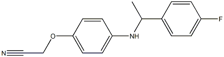 2-(4-{[1-(4-fluorophenyl)ethyl]amino}phenoxy)acetonitrile Struktur