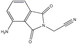 2-(4-amino-1,3-dioxo-2,3-dihydro-1H-isoindol-2-yl)acetonitrile Struktur