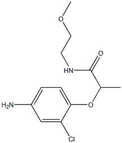 2-(4-amino-2-chlorophenoxy)-N-(2-methoxyethyl)propanamide Struktur