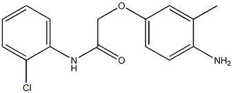 2-(4-amino-3-methylphenoxy)-N-(2-chlorophenyl)acetamide Struktur