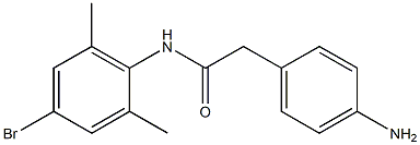 2-(4-aminophenyl)-N-(4-bromo-2,6-dimethylphenyl)acetamide Struktur