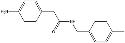 2-(4-aminophenyl)-N-(4-methylbenzyl)acetamide Struktur