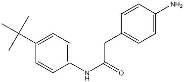 2-(4-aminophenyl)-N-(4-tert-butylphenyl)acetamide Struktur