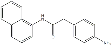 2-(4-aminophenyl)-N-(naphthalen-1-yl)acetamide Struktur