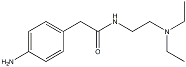 2-(4-aminophenyl)-N-[2-(diethylamino)ethyl]acetamide Struktur