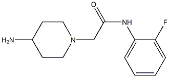 2-(4-aminopiperidin-1-yl)-N-(2-fluorophenyl)acetamide Struktur