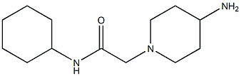 2-(4-aminopiperidin-1-yl)-N-cyclohexylacetamide Struktur