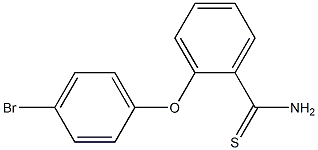 2-(4-bromophenoxy)benzene-1-carbothioamide Struktur