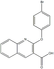 2-(4-bromophenoxy)quinoline-3-carboxylic acid Struktur