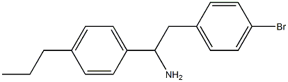 2-(4-bromophenyl)-1-(4-propylphenyl)ethan-1-amine Struktur