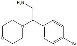 2-(4-bromophenyl)-2-morpholin-4-ylethanamine Struktur