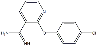 2-(4-chlorophenoxy)pyridine-3-carboximidamide Struktur