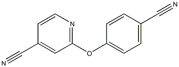 2-(4-cyanophenoxy)isonicotinonitrile Struktur