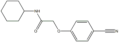 2-(4-cyanophenoxy)-N-cyclohexylacetamide Struktur