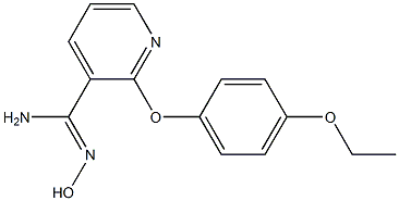 2-(4-ethoxyphenoxy)-N'-hydroxypyridine-3-carboximidamide Struktur