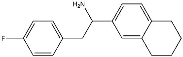 2-(4-fluorophenyl)-1-(5,6,7,8-tetrahydronaphthalen-2-yl)ethan-1-amine Struktur