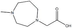 2-(4-methyl-1,4-diazepan-1-yl)acetic acid Struktur