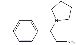 2-(4-methylphenyl)-2-pyrrolidin-1-ylethanamine Struktur