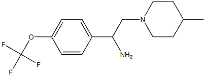 2-(4-methylpiperidin-1-yl)-1-[4-(trifluoromethoxy)phenyl]ethan-1-amine Struktur