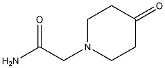 2-(4-oxopiperidin-1-yl)acetamide Struktur