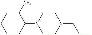 2-(4-propylpiperazin-1-yl)cyclohexan-1-amine Struktur