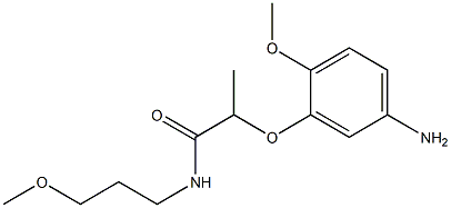 2-(5-amino-2-methoxyphenoxy)-N-(3-methoxypropyl)propanamide Struktur