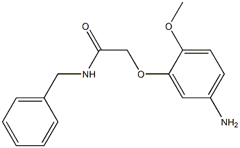 2-(5-amino-2-methoxyphenoxy)-N-benzylacetamide Struktur