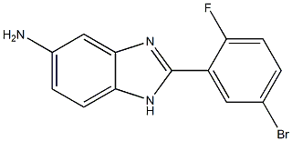 2-(5-bromo-2-fluorophenyl)-1H-benzimidazol-5-amine Struktur