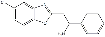 2-(5-chloro-1,3-benzoxazol-2-yl)-1-phenylethan-1-amine Struktur