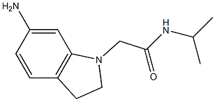 2-(6-amino-2,3-dihydro-1H-indol-1-yl)-N-(propan-2-yl)acetamide Struktur