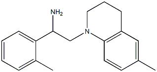 2-(6-methyl-1,2,3,4-tetrahydroquinolin-1-yl)-1-(2-methylphenyl)ethan-1-amine Struktur