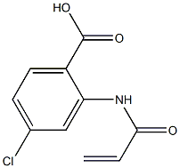 2-(acryloylamino)-4-chlorobenzoic acid Struktur