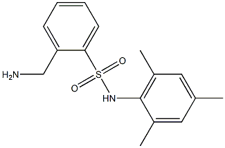 2-(aminomethyl)-N-(2,4,6-trimethylphenyl)benzene-1-sulfonamide Struktur