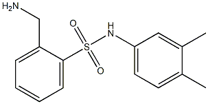 2-(aminomethyl)-N-(3,4-dimethylphenyl)benzenesulfonamide Struktur