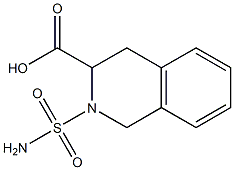 2-(aminosulfonyl)-1,2,3,4-tetrahydroisoquinoline-3-carboxylic acid Struktur